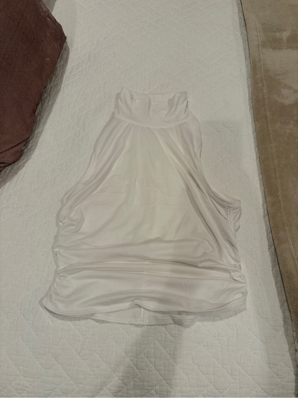 Lululemon High Neck Fitted Cinched Tank